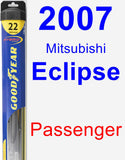 Passenger Wiper Blade for 2007 Mitsubishi Eclipse - Hybrid