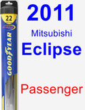 Passenger Wiper Blade for 2011 Mitsubishi Eclipse - Hybrid