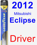 Driver Wiper Blade for 2012 Mitsubishi Eclipse - Hybrid