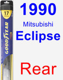 Rear Wiper Blade for 1990 Mitsubishi Eclipse - Hybrid