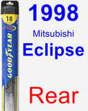 Rear Wiper Blade for 1998 Mitsubishi Eclipse - Hybrid