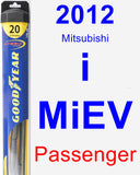 Passenger Wiper Blade for 2012 Mitsubishi i-MiEV - Hybrid