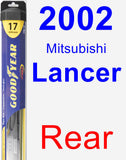 Rear Wiper Blade for 2002 Mitsubishi Lancer - Hybrid