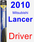 Driver Wiper Blade for 2010 Mitsubishi Lancer - Hybrid