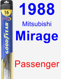 Passenger Wiper Blade for 1988 Mitsubishi Mirage - Hybrid