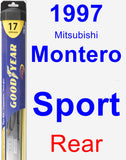 Rear Wiper Blade for 1997 Mitsubishi Montero Sport - Hybrid