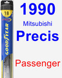 Passenger Wiper Blade for 1990 Mitsubishi Precis - Hybrid