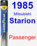 Passenger Wiper Blade for 1985 Mitsubishi Starion - Hybrid