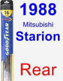 Rear Wiper Blade for 1988 Mitsubishi Starion - Hybrid