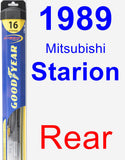 Rear Wiper Blade for 1989 Mitsubishi Starion - Hybrid