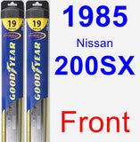 Front Wiper Blade Pack for 1985 Nissan 200SX - Hybrid