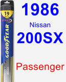 Passenger Wiper Blade for 1986 Nissan 200SX - Hybrid