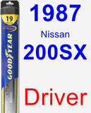 Driver Wiper Blade for 1987 Nissan 200SX - Hybrid