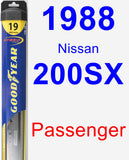 Passenger Wiper Blade for 1988 Nissan 200SX - Hybrid