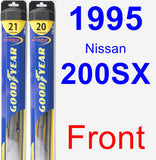 Front Wiper Blade Pack for 1995 Nissan 200SX - Hybrid