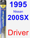 Driver Wiper Blade for 1995 Nissan 200SX - Hybrid