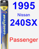 Passenger Wiper Blade for 1995 Nissan 240SX - Hybrid