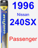 Passenger Wiper Blade for 1996 Nissan 240SX - Hybrid