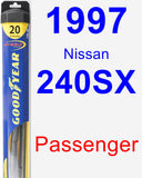 Passenger Wiper Blade for 1997 Nissan 240SX - Hybrid