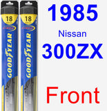 Front Wiper Blade Pack for 1985 Nissan 300ZX - Hybrid