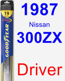 Driver Wiper Blade for 1987 Nissan 300ZX - Hybrid