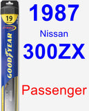 Passenger Wiper Blade for 1987 Nissan 300ZX - Hybrid