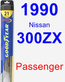 Passenger Wiper Blade for 1990 Nissan 300ZX - Hybrid