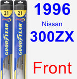 Front Wiper Blade Pack for 1996 Nissan 300ZX - Hybrid