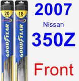 Front Wiper Blade Pack for 2007 Nissan 350Z - Hybrid