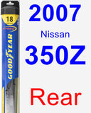 Rear Wiper Blade for 2007 Nissan 350Z - Hybrid