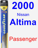 Passenger Wiper Blade for 2000 Nissan Altima - Hybrid