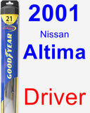 Driver Wiper Blade for 2001 Nissan Altima - Hybrid