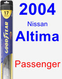 Passenger Wiper Blade for 2004 Nissan Altima - Hybrid