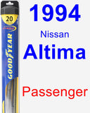 Passenger Wiper Blade for 1994 Nissan Altima - Hybrid