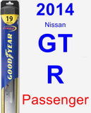 Passenger Wiper Blade for 2014 Nissan GT-R - Hybrid