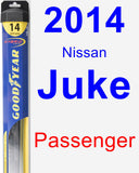 Passenger Wiper Blade for 2014 Nissan Juke - Hybrid