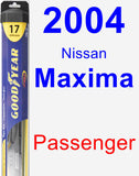 Passenger Wiper Blade for 2004 Nissan Maxima - Hybrid