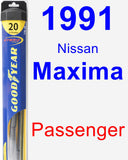 Passenger Wiper Blade for 1991 Nissan Maxima - Hybrid