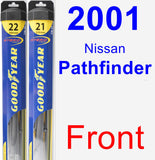 Front Wiper Blade Pack for 2001 Nissan Pathfinder - Hybrid