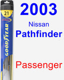 Passenger Wiper Blade for 2003 Nissan Pathfinder - Hybrid