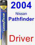 Driver Wiper Blade for 2004 Nissan Pathfinder - Hybrid