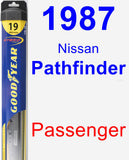 Passenger Wiper Blade for 1987 Nissan Pathfinder - Hybrid