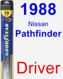 Driver Wiper Blade for 1988 Nissan Pathfinder - Hybrid