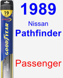 Passenger Wiper Blade for 1989 Nissan Pathfinder - Hybrid