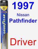 Driver Wiper Blade for 1997 Nissan Pathfinder - Hybrid