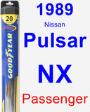 Passenger Wiper Blade for 1989 Nissan Pulsar NX - Hybrid