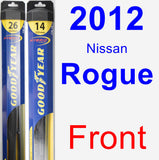 Front Wiper Blade Pack for 2012 Nissan Rogue - Hybrid