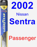 Passenger Wiper Blade for 2002 Nissan Sentra - Hybrid