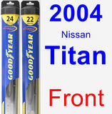 Front Wiper Blade Pack for 2004 Nissan Titan - Hybrid