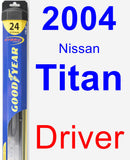 Driver Wiper Blade for 2004 Nissan Titan - Hybrid